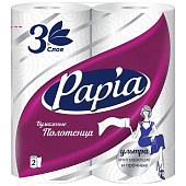 Бумажные полотенца Hayat Papia DECOR 3 слоя. 2 рулона Арт.5078291(ф14) 