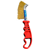  Щетка по металлу  с пластиковой ручкой Vertextools 
