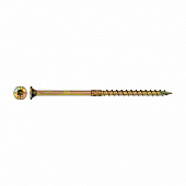 Саморез конструкционный потай Torx 8,0х160, желтый цинк, 2шт Саморез конструкционный потай Torx 8,0х160, желтый цинк, 2шт