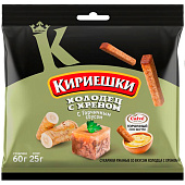 Сухарики Кириешки, со вкусом холодца с хреном и горчичным соусом «Calve», 85 г Сухарики Кириешки, со вкусом холодца с хреном и горчичным соусом «Calve», 85 г