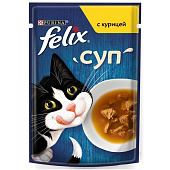 Влажный корм FELIX суп с курицей 48 г 