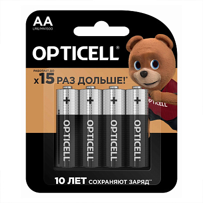 Батарейка АА/LR06 BASIC (4 шт) OPTICELL Батарейка АА/LR06 BASIC (4 шт) OPTICELL