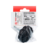  Ручка-барашек с резьбовым штифтом D50 М6x30, пластик, чёрный, 1шт 