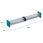 Складное подстолье Lossew Q4 Ant 90 2x2, 60х60х90см Складное подстолье Lossew Q4 Ant 90 2x2, 60х60х90см