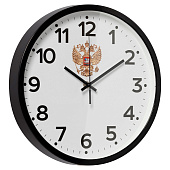 Часы настенные круг d=30 см, корпус черный, "Россия", 3027-022 Часы настенные круг d=30 см, корпус черный, "Россия", 3027-022