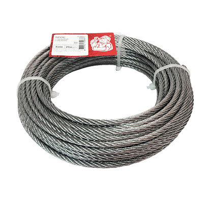  Трос стальной DIN 3055  5мм (20 м) 