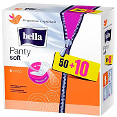  Гигиенические прокладки Bella Белая линия Panty Soft 50+10 шт 