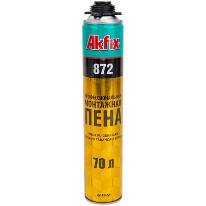  Пена монтажная профессиональная Akfix 872 70л.1020 гр/TURKEY 