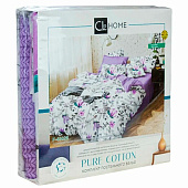  КПБ Cleo Поплин "Pure Cotton" евро 200х220х1 220х240х1(±5) 50х70х2(±2) 70х70х2(±2) в ПВХ, 31/402-PC 