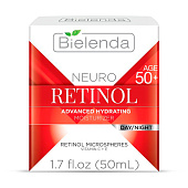 Крем подтягивающий против морщин Bielenda Neuro Retinol 50+, 50мл Крем подтягивающий против морщин Bielenda Neuro Retinol 50+, 50мл