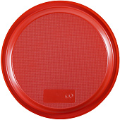  Тарелка d 210мм, красная, ПС (набор 12 шт) 516102 