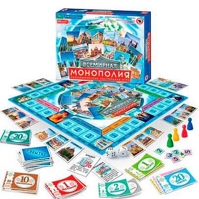 Игра настольная Всемирная монополия, 04852 Игра настольная Всемирная монополия, 04852