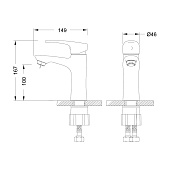Смеситель для раковины Linara монолитный хром LM0406C Lemark Смеситель для раковины Linara монолитный хром LM0406C Lemark