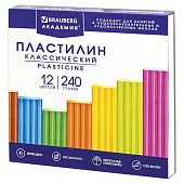 Пластилин 12 цв. классический BRAUBERG АКАДЕМИЯ ХИТ, 240г, стек, ВЫСШЕЕ КАЧЕСТВО, 106423 Пластилин 12 цв. классический BRAUBERG АКАДЕМИЯ ХИТ, 240г, стек, ВЫСШЕЕ КАЧЕСТВО, 106423