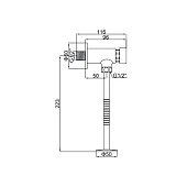 Кран для писсуара нажимной LEDEME LH506/RLH506 Кран для писсуара нажимной LEDEME LH506/RLH506