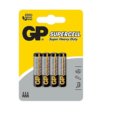 Батарейка LR03, 4шт, AAA, GP SUPER CELL Батарейка LR03, 4шт, AAA, GP SUPER CELL