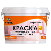 Краска акриловая интерьерная моющаяся супербелая Латек 14 кг Краска акриловая интерьерная моющаяся супербелая Латек 14 кг
