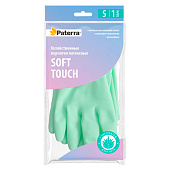 Перчатки латексные PATERRA SOFT TOUCH, с экстрактом алоэ, хлопк. напыление, р-р S Перчатки латексные PATERRA SOFT TOUCH, с экстрактом алоэ, хлопк. напыление, р-р S