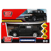 Машина инерционная ТЕХНОПАРК 12см HUMMER H2 PICKUP металлический матовый черный Машина инерционная ТЕХНОПАРК 12см HUMMER H2 PICKUP металлический матовый черный