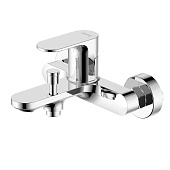 Смеситель для ванны Альфа короткий излив AQ1940CR Aquatek Смеситель для ванны Альфа короткий излив AQ1940CR Aquatek