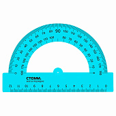 Транспортир 12см 180" НЕОН Cristal проз. 4цв. (20/100) /ТР310/ Транспортир 12см 180" НЕОН Cristal проз. 4цв. (20/100) /ТР310/
