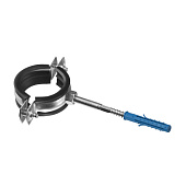 Хомут с крепл. на шуруп 1,1/2" (48-52 мм) (белый цинк 1шт) Хомут с крепл. на шуруп 1,1/2" (48-52 мм) (белый цинк 1шт)