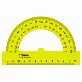 Транспортир 12см 180" НЕОН Cristal проз. 4цв. (20/100) /ТР310/ Транспортир 12см 180" НЕОН Cristal проз. 4цв. (20/100) /ТР310/