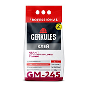 Клей для камня, клинкера и керамогранита GRANIT PRO GM-245 C2T (5кг) /Геркулес Клей для камня, клинкера и керамогранита GRANIT PRO GM-245 C2T (5кг) /Геркулес