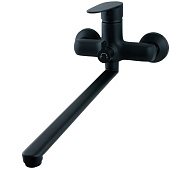  Смеситель для ванны черный латунь картридж D35 LUX RV1523515-087-07L Rusant 