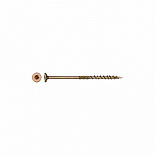 Саморез конструкционный потай Torx 5,0х80, желтый цинк, 5шт Саморез конструкционный потай Torx 5,0х80, желтый цинк, 5шт