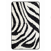 Коврик для ванной 60х100 Shaggy Zebra Black Bombini Коврик для ванной 60х100 Shaggy Zebra Black Bombini