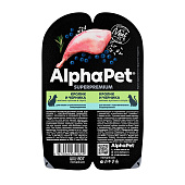 Влажный корм для кошек AlphaPet Superpremium, 80 г, кролик, черника, соус, 210005 Влажный корм для кошек AlphaPet Superpremium, 80 г, кролик, черника, соус, 210005