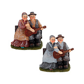 Фигурка декоративная "Бабушка с дедушкой", L17 W11 H17 см, 2в. Фигурка декоративная "Бабушка с дедушкой", L17 W11 H17 см, 2в.