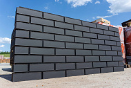 Кирпич керамический черный матовый Black Premium Matte 1НФ 250х120х65мм [М150-200] /Красная гвардия 