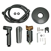 Смеситель с гигиеническим душем встраиваемый Лагос графит LGSMHGM Esko Смеситель с гигиеническим душем встраиваемый Лагос графит LGSMHGM Esko