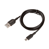  Кабель USB - microUSB 10W 2A SKYWAY черный в пакете 1м 