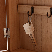  Ключница настенная «KEYS с сердечком и бантом», дерево 10499009 