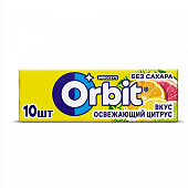 Жевательная резинка Орбит Освежающий цитрус, 13,6 г Жевательная резинка Орбит Освежающий цитрус, 13,6 г