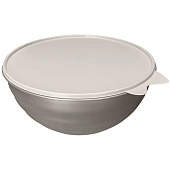  Миска с крышкой 1,55л "WAVE" металлик бежевый 312-1265 