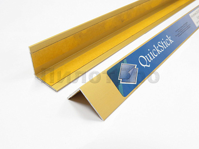 Алюминиевый уголок cамокл 20х20х1 2м Золото QuickStick Алюминиевый уголок cамокл 20х20х1 2м Золото QuickStick