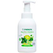  Жидкое мыло-пенка для  рук и тела SYNERGETIC Мятный лайм 500мл 