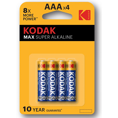 Батарейка LR03, 4шт, AAA, Kodak MAX Батарейка LR03, 4шт, AAA, Kodak MAX