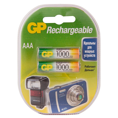  Аккум. AAA-1000 mAh HCRGY(2шт)/GP 