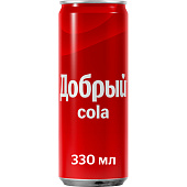Газированный напиток Добрый кола 0,33 ж/б Газированный напиток Добрый кола 0,33 ж/б