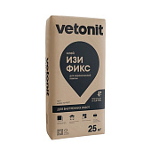 Клей для плитки Изи Фикс C0T (25кг) /Vetonit Клей для плитки Изи Фикс C0T (25кг) /Vetonit