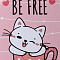  Зеркало "Be free", pink 
