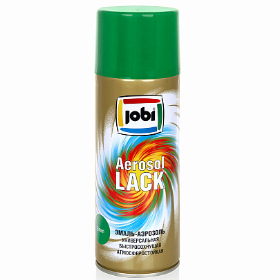 Эмаль аэрозольная алкидная глянцевая зеленая RAL 6029 JOBI 520мл Эмаль аэрозольная алкидная глянцевая зеленая RAL 6029 JOBI 520мл