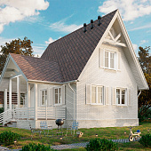  Фасадная панель Docke STANDARD FLEMISH (Флемиш) Белый 1095х420мм 