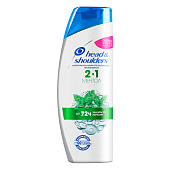  Шампунь и бальзам-ополаскиватель против перхоти HEAD & SHOULDERS 2в1 Ментол 600мл 