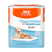  Пеленки-Подстилки Bella  для животных впитывающие My Friend 60х90см 